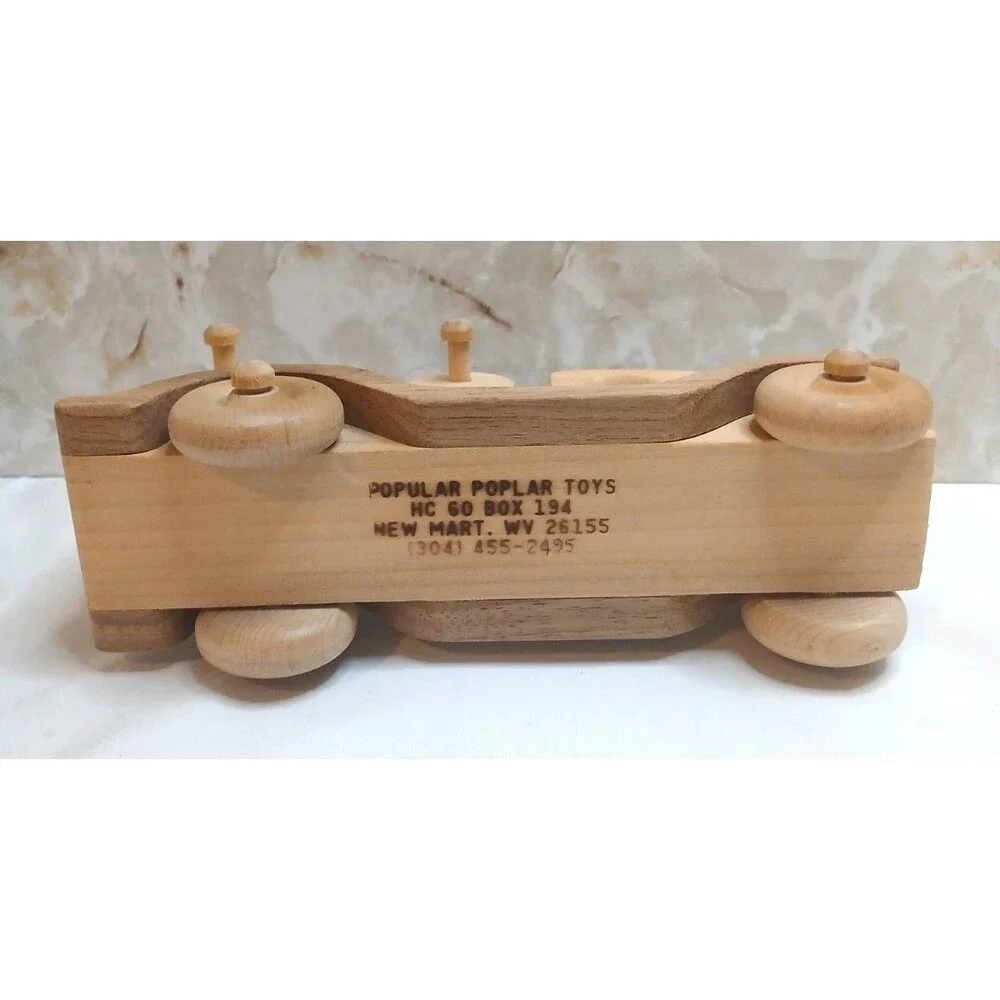 Rare Vintage Popular Poplar Toys Wooden Truck Handmade West Virginia